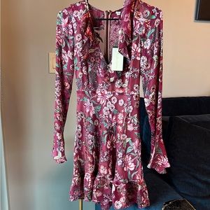 FOR LOVE AND LEMONS floral Gracie mini dress